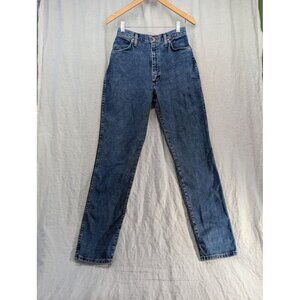 Wrangler straight high rise jeans rare no back pockets 80's women's 7/8 x 34 O1